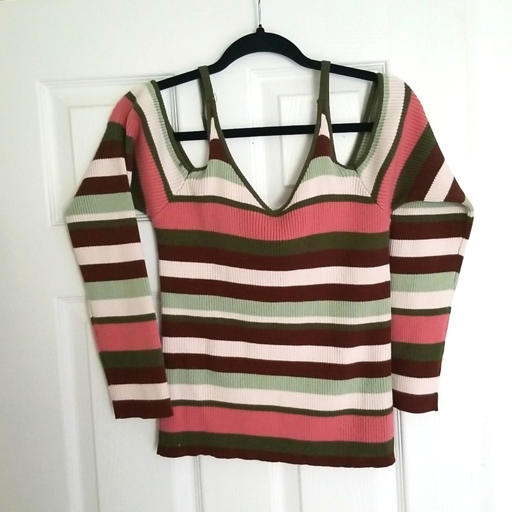 Cold Shoulder Knit Top